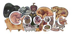Cat day Google doodle